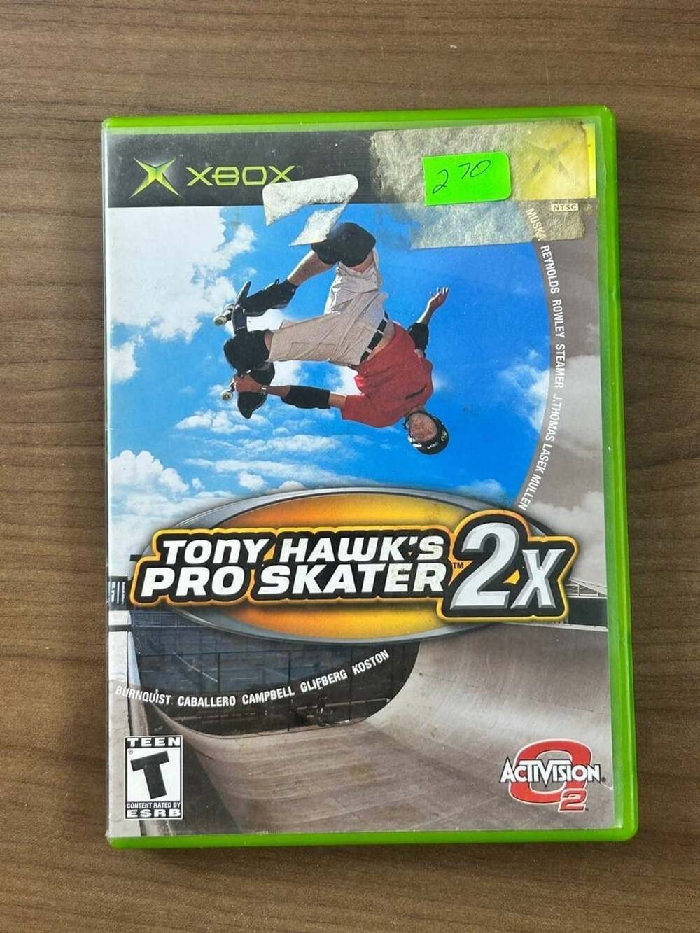Tony Hawk’s Pro Skater 2x Microsoft Xbox Original 2001 Game Disc & Case NTSC